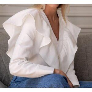 NWT Rosae Paris Le Cesaire Sweatshirt top cream white Chantilly 6 Canva36 bust37